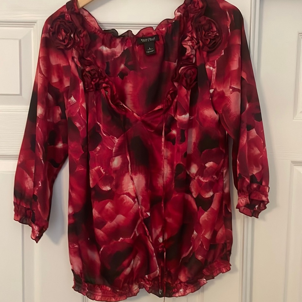 White House Black Market blouse silky material